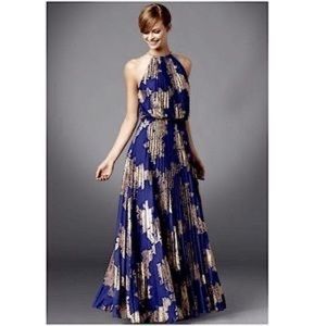 MSK formal gown gold/blue size 16